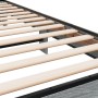 Estructura cama madera ingeniería metal gris Sonoma 90x190 cm de vidaXL, Camas y somieres - Ref: Foro24-845820, Precio: 92,83...
