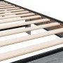 Sonoma gray metal engineered wood bed frame 90x190 cm by vidaXL, Beds and slatted bases - Ref: Foro24-845820, Price: 92,83 €,...