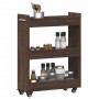 Kleiderschrank aus braunem Eichenholzwerkstoff mit Rollen, 60 x 22 x 79 cm von vidaXL, Schließfächer und Lagerschränke - Ref:...