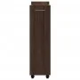 Brown oak engineered wood wardrobe with wheels 60x22x79 cm by vidaXL, Lockers and storage cabinets - Ref: Foro24-840421, Pric...