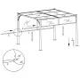 Garden pergola with retractable anthracite gray roof 3x3 m by vidaXL, Pergolas, arches and garden trellises - Ref: Foro24-493...