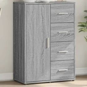 Sonoma graues Sideboard aus Holzwerkstoff, 60 x 31 x 84 cm von vidaXL, Sideboards - Ref: Foro24-840511, Preis: 105,11 €, Raba...