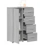 Sonoma graues Sideboard aus Holzwerkstoff, 60 x 31 x 84 cm von vidaXL, Sideboards - Ref: Foro24-840511, Preis: 105,10 €, Raba...