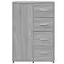 Sonoma graues Sideboard aus Holzwerkstoff, 60 x 31 x 84 cm von vidaXL, Sideboards - Ref: Foro24-840511, Preis: 105,10 €, Raba...