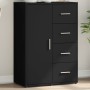 Aparador de madera de ingeniería negro 60x31x84 cm de vidaXL, Aparadores - Ref: Foro24-840507, Precio: 98,24 €, Descuento: %