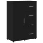 Black engineered wood sideboard 60x31x84 cm by vidaXL, Sideboards - Ref: Foro24-840507, Price: 96,76 €, Discount: %