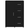 Black engineered wood sideboard 60x31x84 cm by vidaXL, Sideboards - Ref: Foro24-840507, Price: 96,76 €, Discount: %