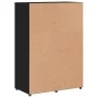 Black engineered wood sideboard 60x31x84 cm by vidaXL, Sideboards - Ref: Foro24-840507, Price: 96,76 €, Discount: %