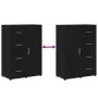 Black engineered wood sideboard 60x31x84 cm by vidaXL, Sideboards - Ref: Foro24-840507, Price: 96,76 €, Discount: %