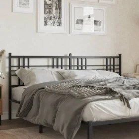 Kopfteil aus schwarzem Metall, 180 cm von vidaXL, Kopf- und Fußteile - Ref: Foro24-376360, Preis: 44,81 €, Rabatt: %