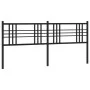 Kopfteil aus schwarzem Metall, 180 cm von vidaXL, Kopf- und Fußteile - Ref: Foro24-376360, Preis: 44,78 €, Rabatt: %