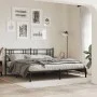 Kopfteil aus schwarzem Metall, 180 cm von vidaXL, Kopf- und Fußteile - Ref: Foro24-376360, Preis: 44,78 €, Rabatt: %