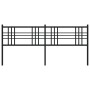 Kopfteil aus schwarzem Metall, 180 cm von vidaXL, Kopf- und Fußteile - Ref: Foro24-376360, Preis: 45,52 €, Rabatt: %