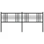 Kopfteil aus schwarzem Metall, 180 cm von vidaXL, Kopf- und Fußteile - Ref: Foro24-376360, Preis: 44,78 €, Rabatt: %