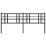Kopfteil aus schwarzem Metall, 200 cm von vidaXL, Kopf- und Fußteile - Ref: Foro24-376362, Preis: 46,81 €, Rabatt: %