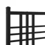 Cabecero de metal negro 200 cm de vidaXL, Cabeceros y pies de cama - Ref: Foro24-376362, Precio: 46,05 €, Descuento: %