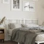 Kopfteil aus weißem Metall, 150 cm von vidaXL, Kopf- und Fußteile - Ref: Foro24-376407, Preis: 43,25 €, Rabatt: %