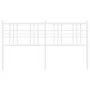 Cabecero de metal blanco 150 cm de vidaXL, Cabeceros y pies de cama - Ref: Foro24-376407, Precio: 43,25 €, Descuento: %