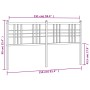 Kopfteil aus weißem Metall, 150 cm von vidaXL, Kopf- und Fußteile - Ref: Foro24-376407, Preis: 43,96 €, Rabatt: %