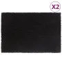 Doormats 2 units black coconut fiber 40x60 cm by vidaXL, Doormats - Ref: Foro24-155571, Price: 31,45 €, Discount: %