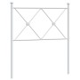 Kopfteil aus weißem Metall, 75 cm von vidaXL, Kopf- und Fußteile - Ref: Foro24-376577, Preis: 37,05 €, Rabatt: %