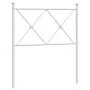 White metal headboard 75 cm by vidaXL, Headboards and footboards - Ref: Foro24-376577, Price: 36,49 €, Discount: %