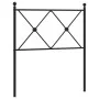 Kopfteil aus schwarzem Metall, 75 cm von vidaXL, Kopf- und Fußteile - Ref: Foro24-376528, Preis: 36,49 €, Rabatt: %