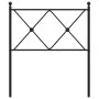 Cabecero de metal negro 75 cm de vidaXL, Cabeceros y pies de cama - Ref: Foro24-376528, Precio: 36,49 €, Descuento: %