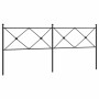 Kopfteil aus schwarzem Metall, 200 cm von vidaXL, Kopf- und Fußteile - Ref: Foro24-376540, Preis: 50,80 €, Rabatt: %