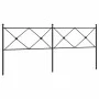 Kopfteil aus schwarzem Metall, 200 cm von vidaXL, Kopf- und Fußteile - Ref: Foro24-376540, Preis: 50,02 €, Rabatt: %