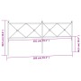 Kopfteil aus schwarzem Metall, 200 cm von vidaXL, Kopf- und Fußteile - Ref: Foro24-376540, Preis: 50,80 €, Rabatt: %