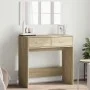 Dressing table with mirror in Sonoma oak color 80x39x80 cm by vidaXL, Bedroom Dressers - Ref: Foro24-840704, Price: 84,55 €, ...