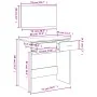 Dressing table with mirror in Sonoma oak color 80x39x80 cm by vidaXL, Bedroom Dressers - Ref: Foro24-840704, Price: 84,55 €, ...