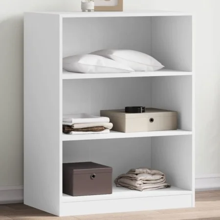White engineered wood wardrobe 77x48x102 cm by vidaXL, Dresser Organizers and Bar Hangers - Ref: Foro24-840821, Price: 84,12 ...