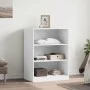 White engineered wood wardrobe 77x48x102 cm by vidaXL, Dresser Organizers and Bar Hangers - Ref: Foro24-840821, Price: 84,12 ...