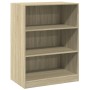 Kleiderschrank aus Sonoma-Eichenholzwerkstoff, 77 x 48 x 102 cm von vidaXL, Kommoden-Organizer und Bar-Kleiderbügel - Ref: Fo...