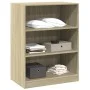Kleiderschrank aus Sonoma-Eichenholzwerkstoff, 77 x 48 x 102 cm von vidaXL, Kommoden-Organizer und Bar-Kleiderbügel - Ref: Fo...
