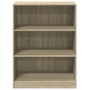 Kleiderschrank aus Sonoma-Eichenholzwerkstoff, 77 x 48 x 102 cm von vidaXL, Kommoden-Organizer und Bar-Kleiderbügel - Ref: Fo...