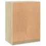 Kleiderschrank aus Sonoma-Eichenholzwerkstoff, 77 x 48 x 102 cm von vidaXL, Kommoden-Organizer und Bar-Kleiderbügel - Ref: Fo...