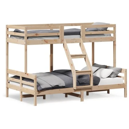 Etagenbett aus massivem Kiefernholz 90x200/120x200 cm von vidaXL, Betten und Lattenroste - Ref: Foro24-3207169, Preis: 316,79...