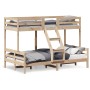 Litera de madera maciza de pino 90x200/120x200 cm de vidaXL, Camas y somieres - Ref: Foro24-3207169, Precio: 321,32 €, Descue...