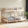 Litera de madera maciza de pino 90x200/120x200 cm de vidaXL, Camas y somieres - Ref: Foro24-3207169, Precio: 321,32 €, Descue...