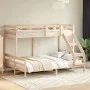 Litera de madera maciza de pino 80x200/140x200 cm de vidaXL, Camas y somieres - Ref: Foro24-3207181, Precio: 331,26 €, Descue...