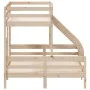 Litera de madera maciza de pino 80x200/140x200 cm de vidaXL, Camas y somieres - Ref: Foro24-3207181, Precio: 331,26 €, Descue...
