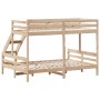 Litera de madera maciza de pino 80x200/140x200 cm de vidaXL, Camas y somieres - Ref: Foro24-3207181, Precio: 336,17 €, Descue...