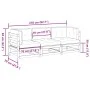3-piece garden sofa set with impregnated pine wood cushions by vidaXL, Garden sets - Ref: Foro24-3299271, Price: 304,17 €, Di...
