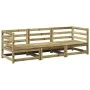 Gartensofa-Set 3-teilig aus imprägniertem Kiefernholz von vidaXL, Gartensets - Ref: Foro24-3299267, Preis: 190,09 €, Rabatt: %