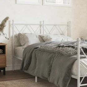 Kopfteil aus weißem Metall, 120 cm von vidaXL, Kopf- und Fußteile - Ref: Foro24-376582, Preis: 46,26 €, Rabatt: %