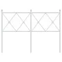 White metal headboard 120 cm by vidaXL, Headboards and footboards - Ref: Foro24-376582, Price: 46,21 €, Discount: %