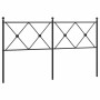 Kopfteil aus schwarzem Metall, 160 cm von vidaXL, Kopf- und Fußteile - Ref: Foro24-376537, Preis: 48,82 €, Rabatt: %